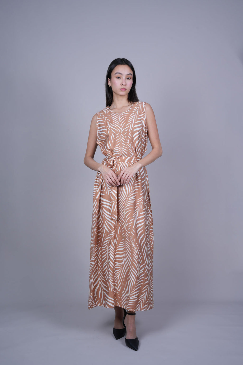 RESORT PRINT FLOWY DRESS