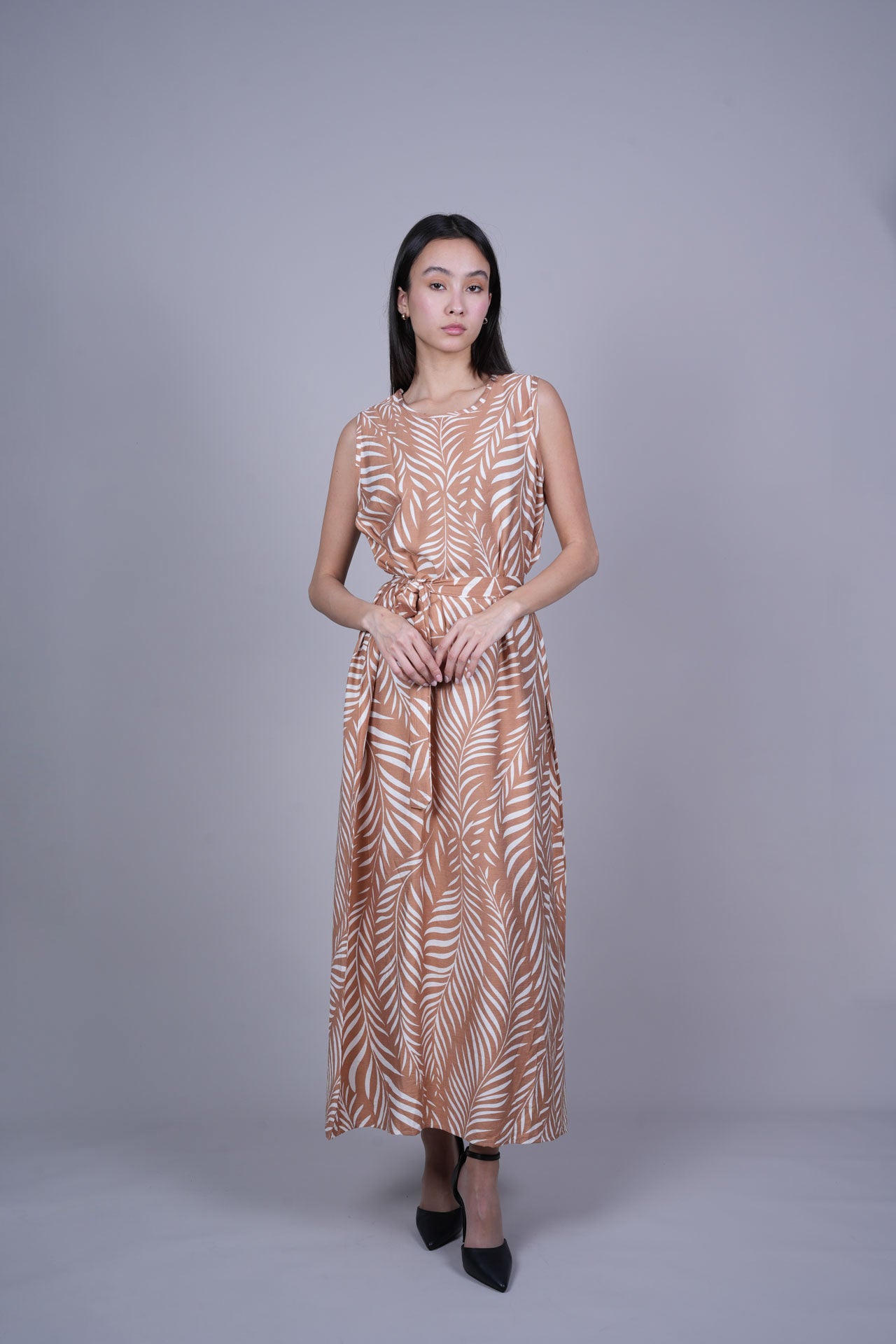 RESORT PRINT FLOWY DRESS