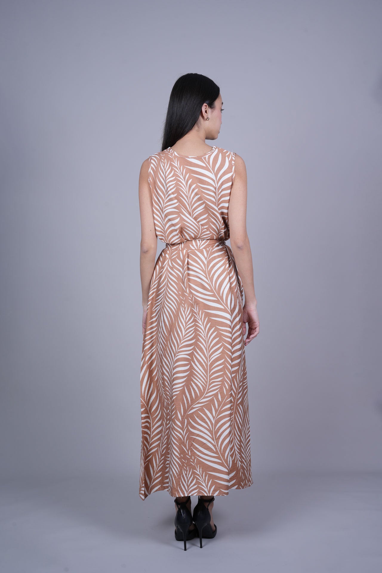 RESORT PRINT FLOWY DRESS