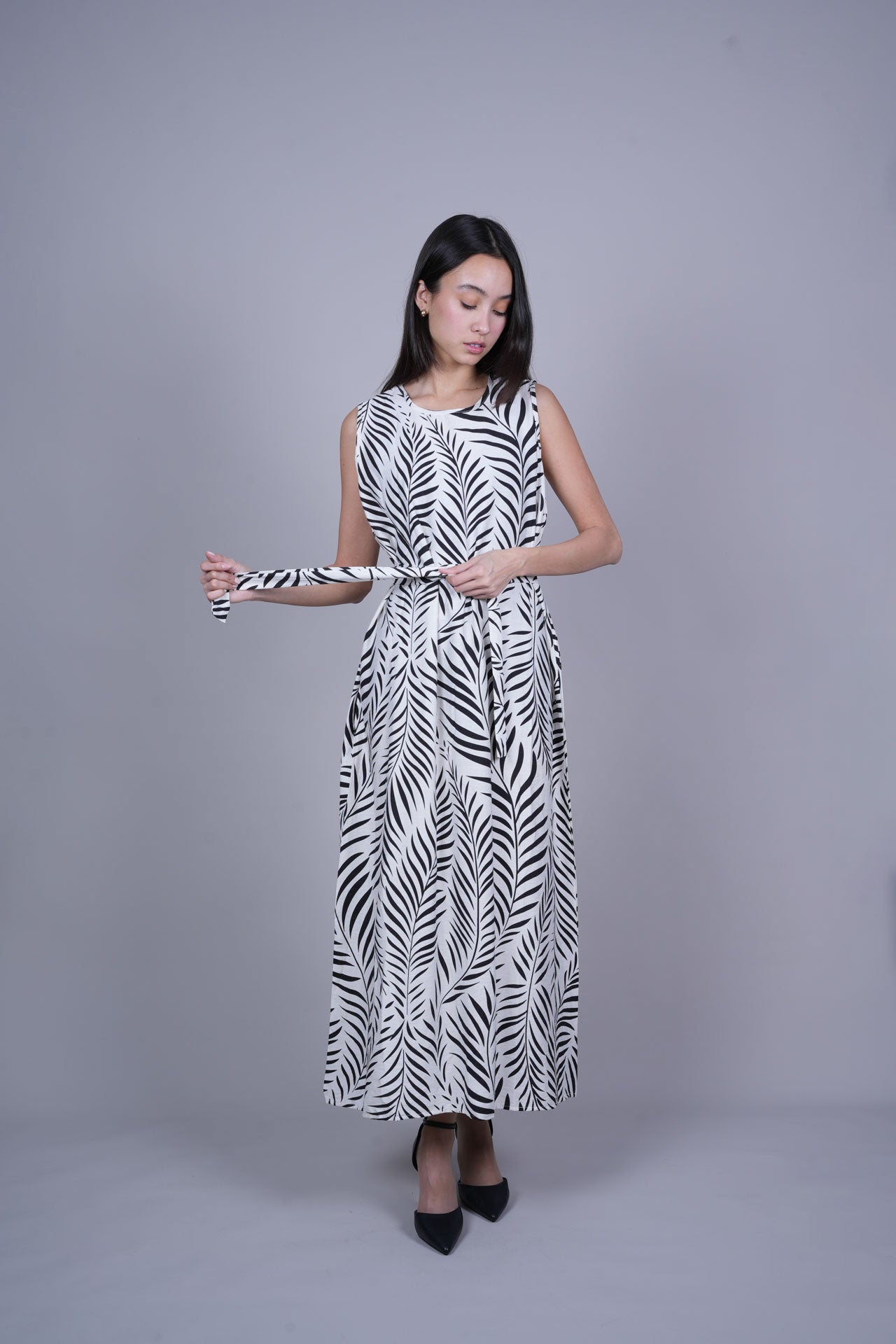 RESORT PRINT FLOWY DRESS