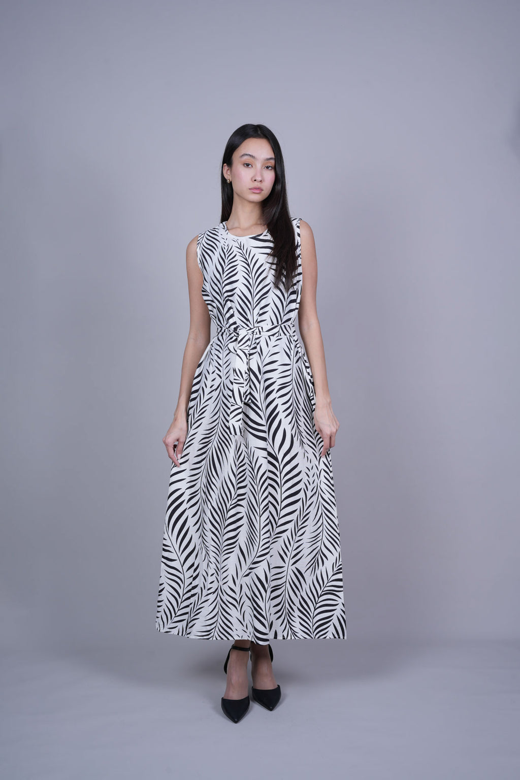 RESORT PRINT FLOWY DRESS