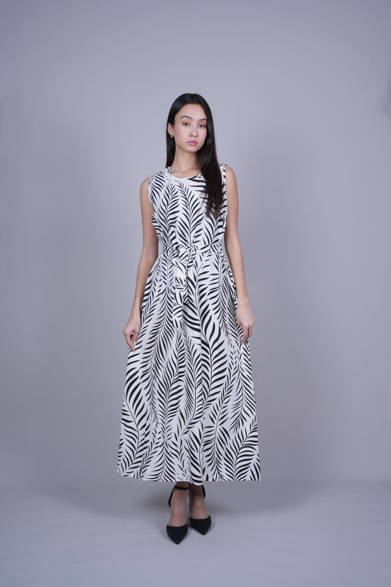 RESORT PRINT FLOWY DRESS