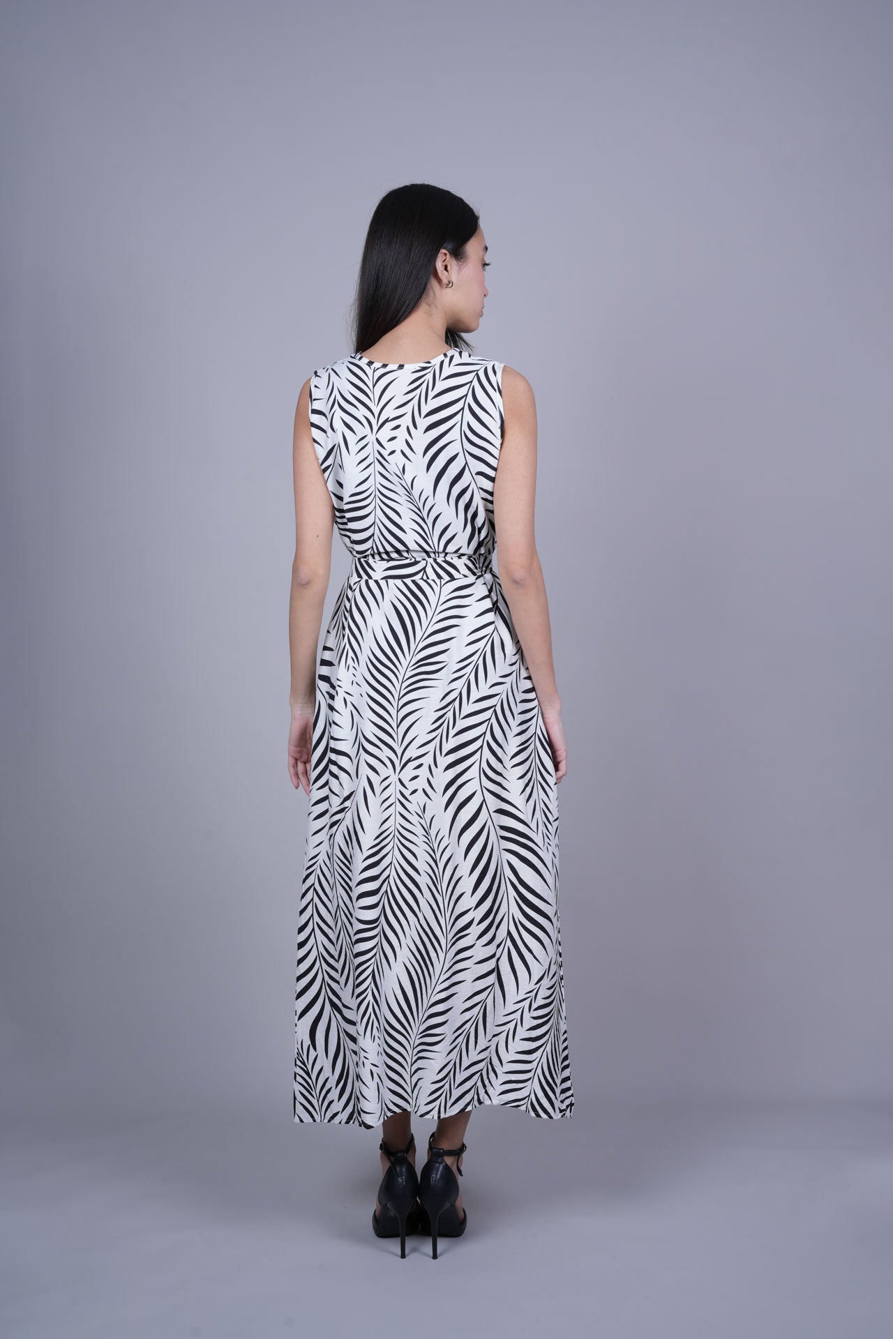 RESORT PRINT FLOWY DRESS
