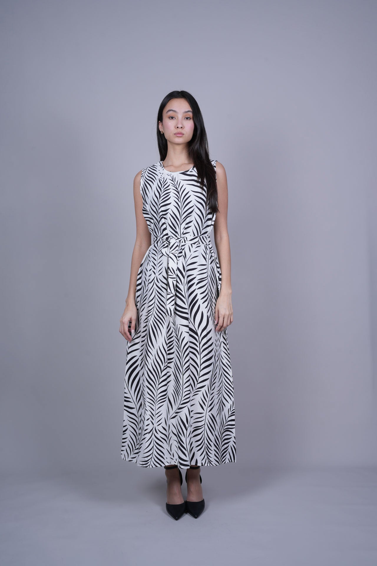 RESORT PRINT FLOWY DRESS