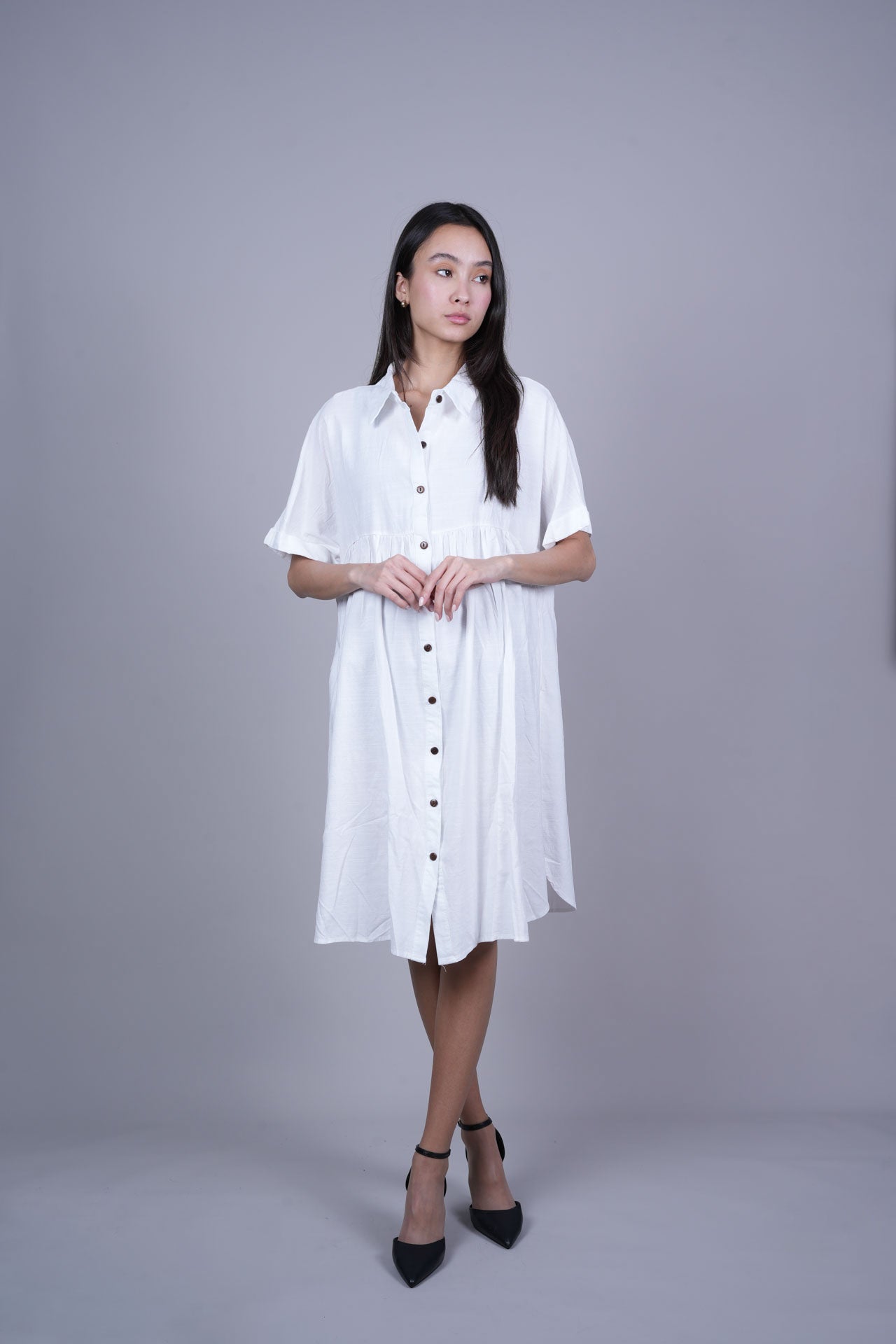 RELAXED FIT SHIRT DRESS