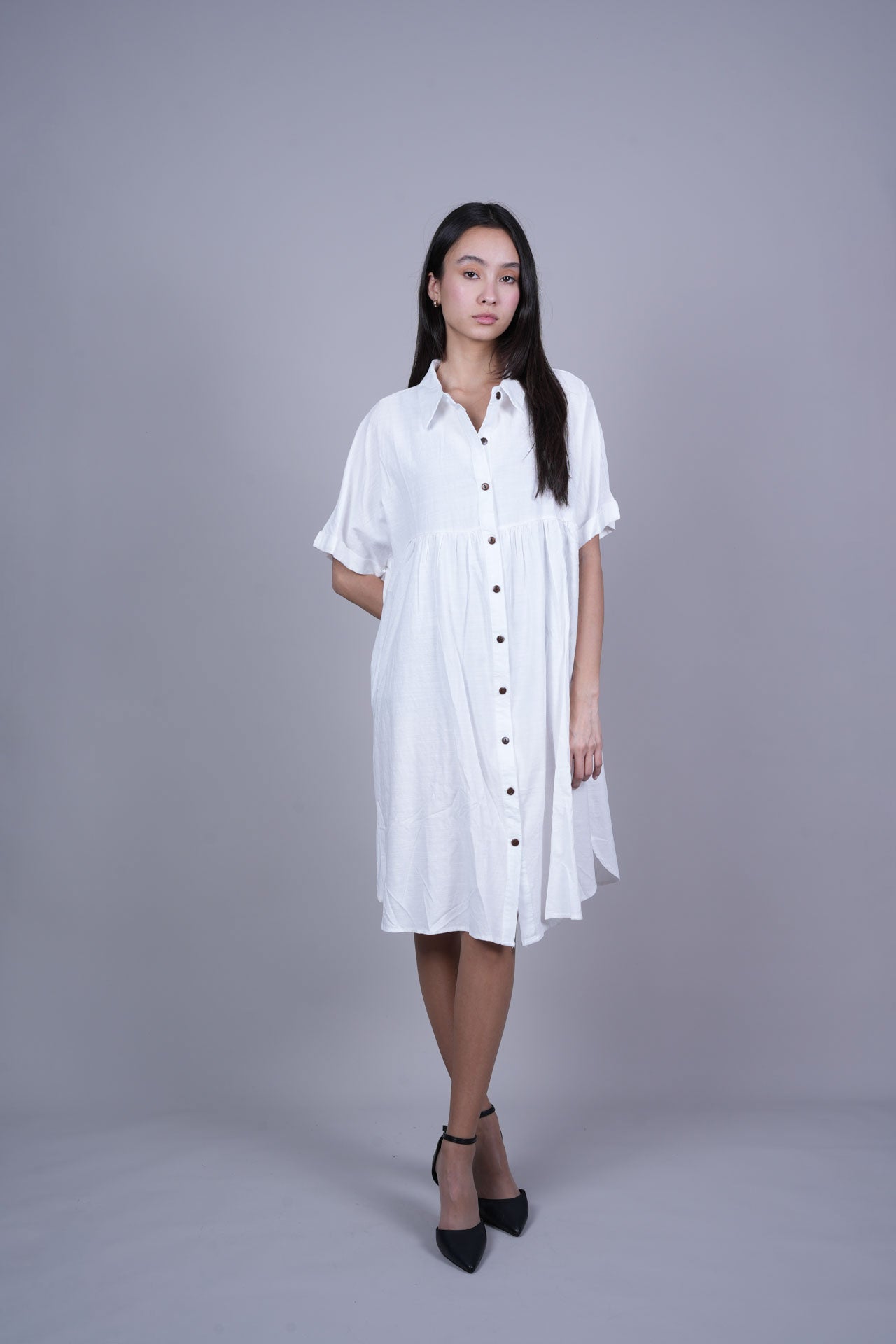 RELAXED FIT SHIRT DRESS