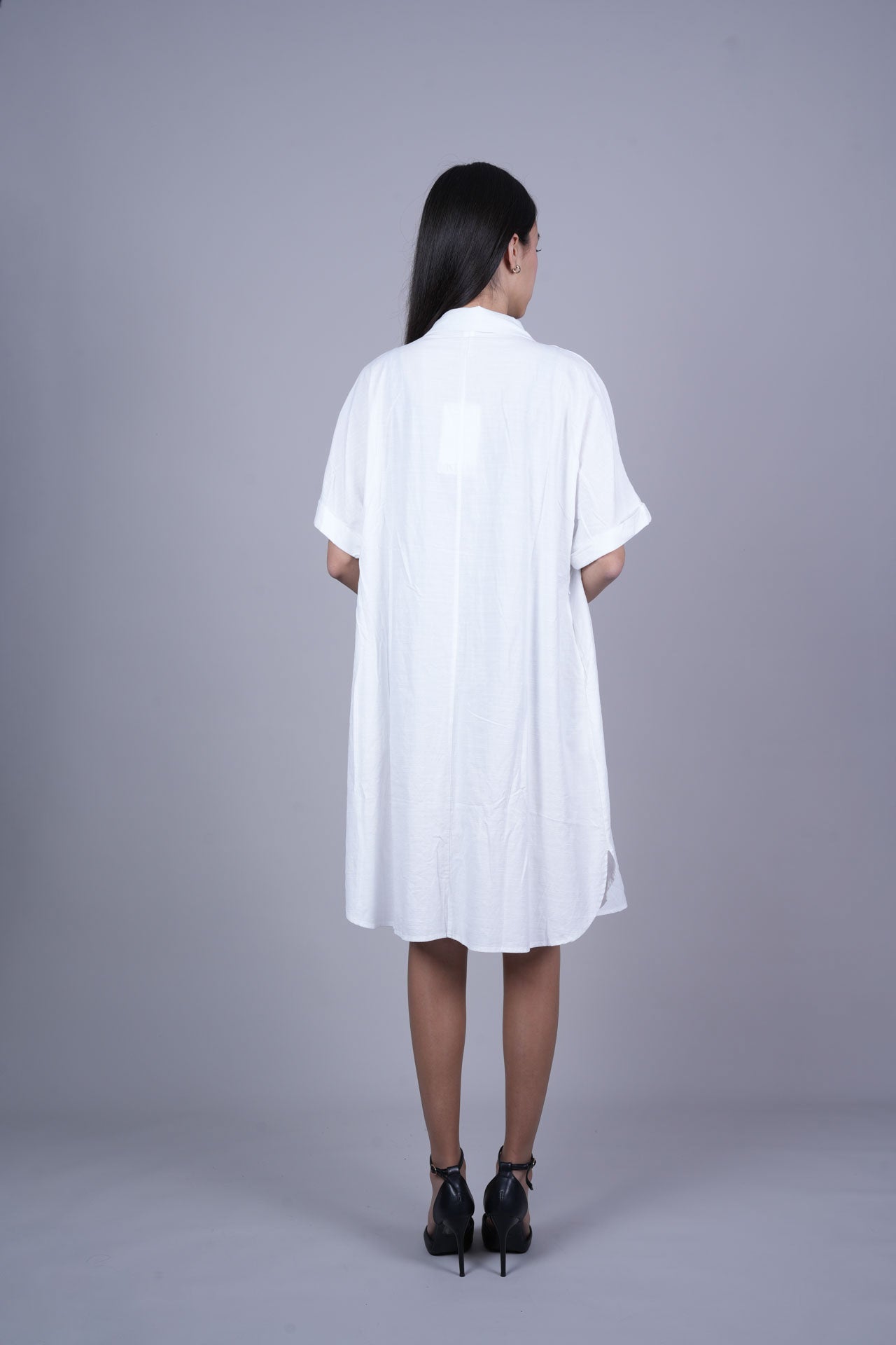 RELAXED FIT SHIRT DRESS