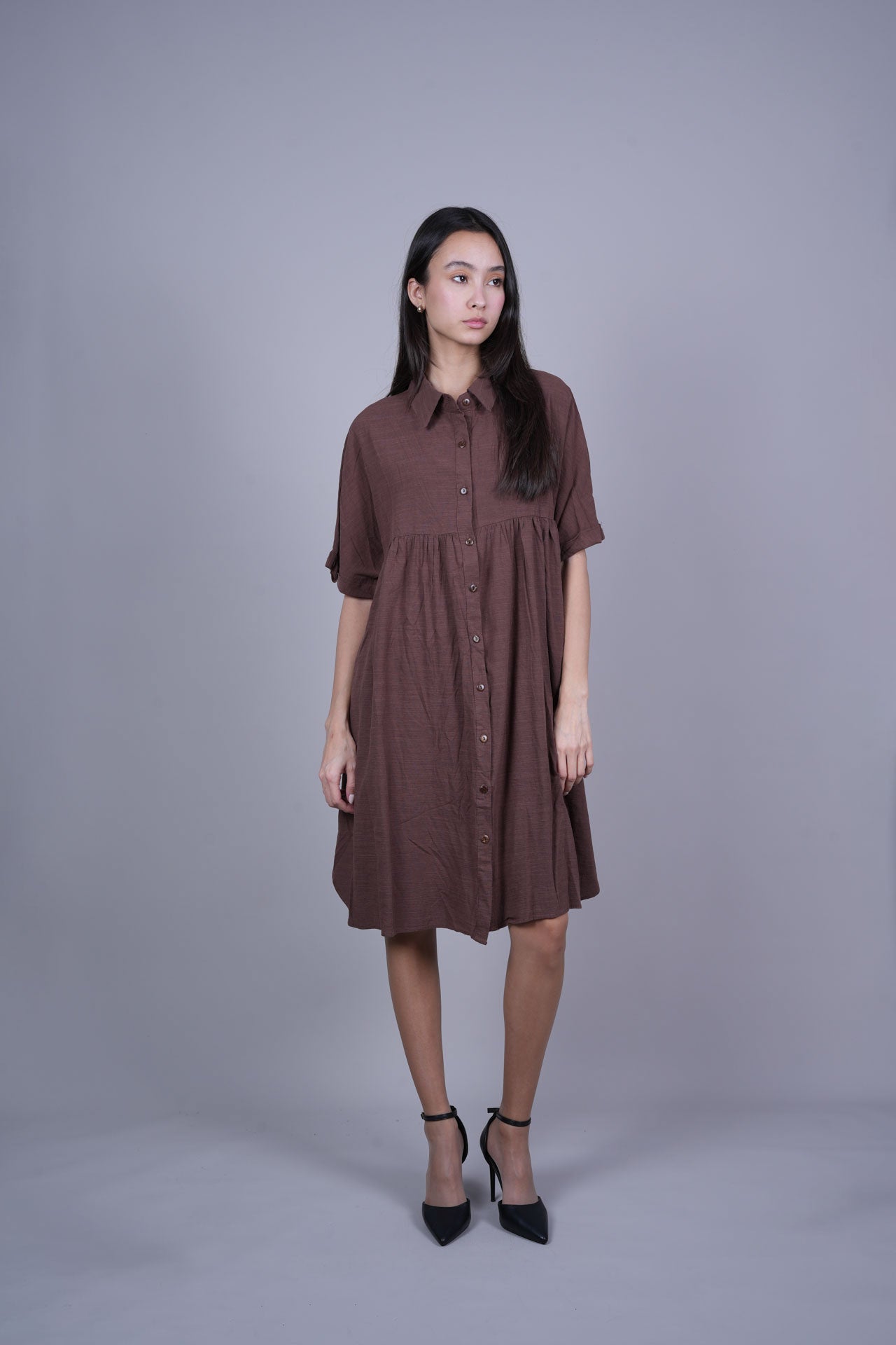 RELAXED FIT SHIRT DRESS