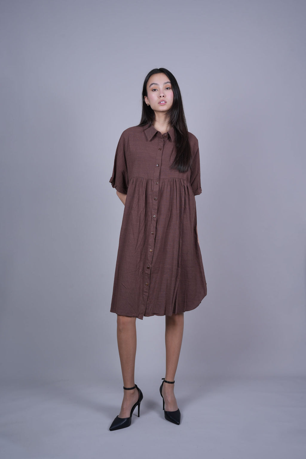 RELAXED FIT SHIRT DRESS