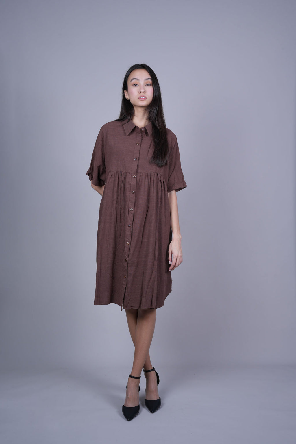 RELAXED FIT SHIRT DRESS