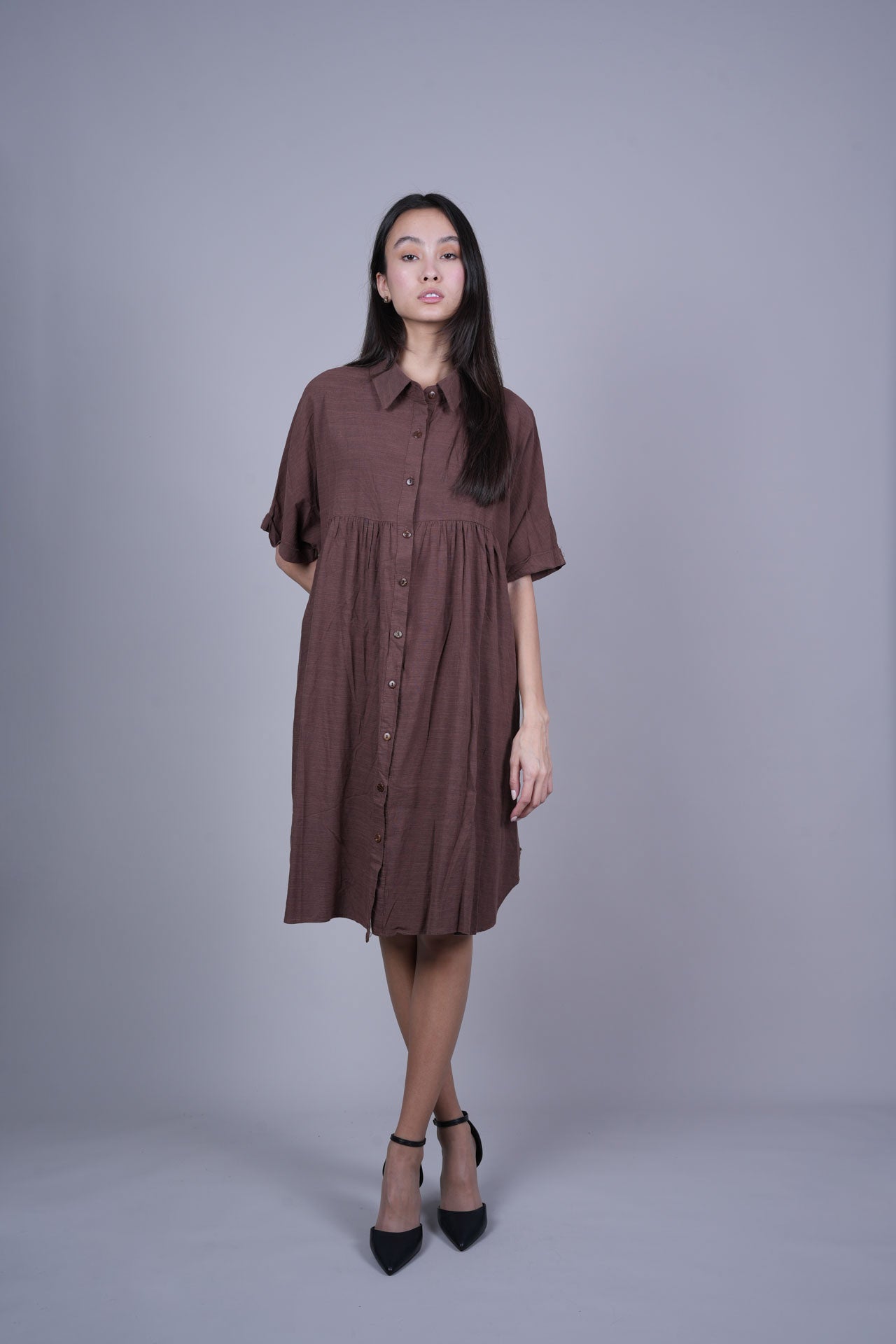 RELAXED FIT SHIRT DRESS
