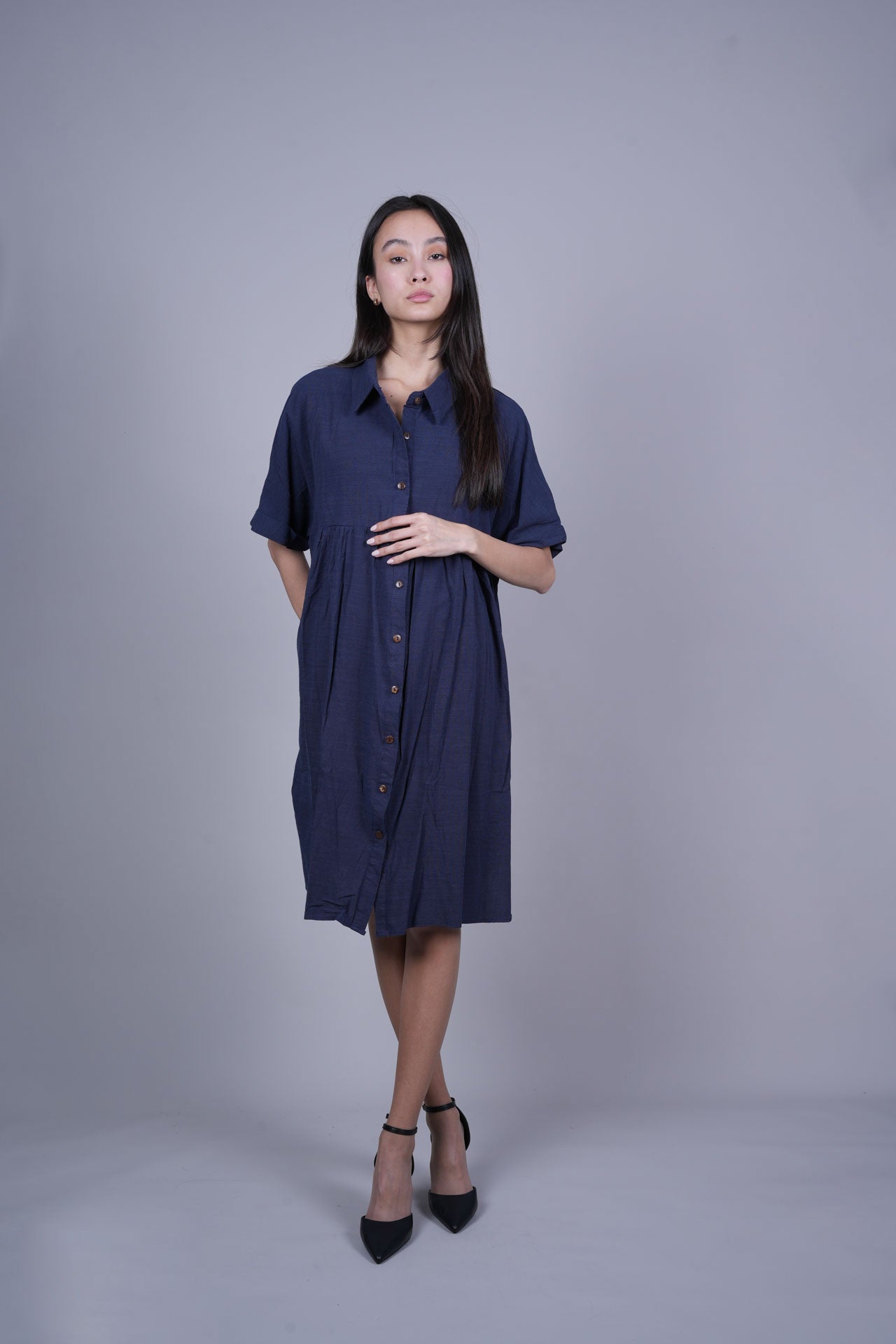 RELAXED FIT SHIRT DRESS