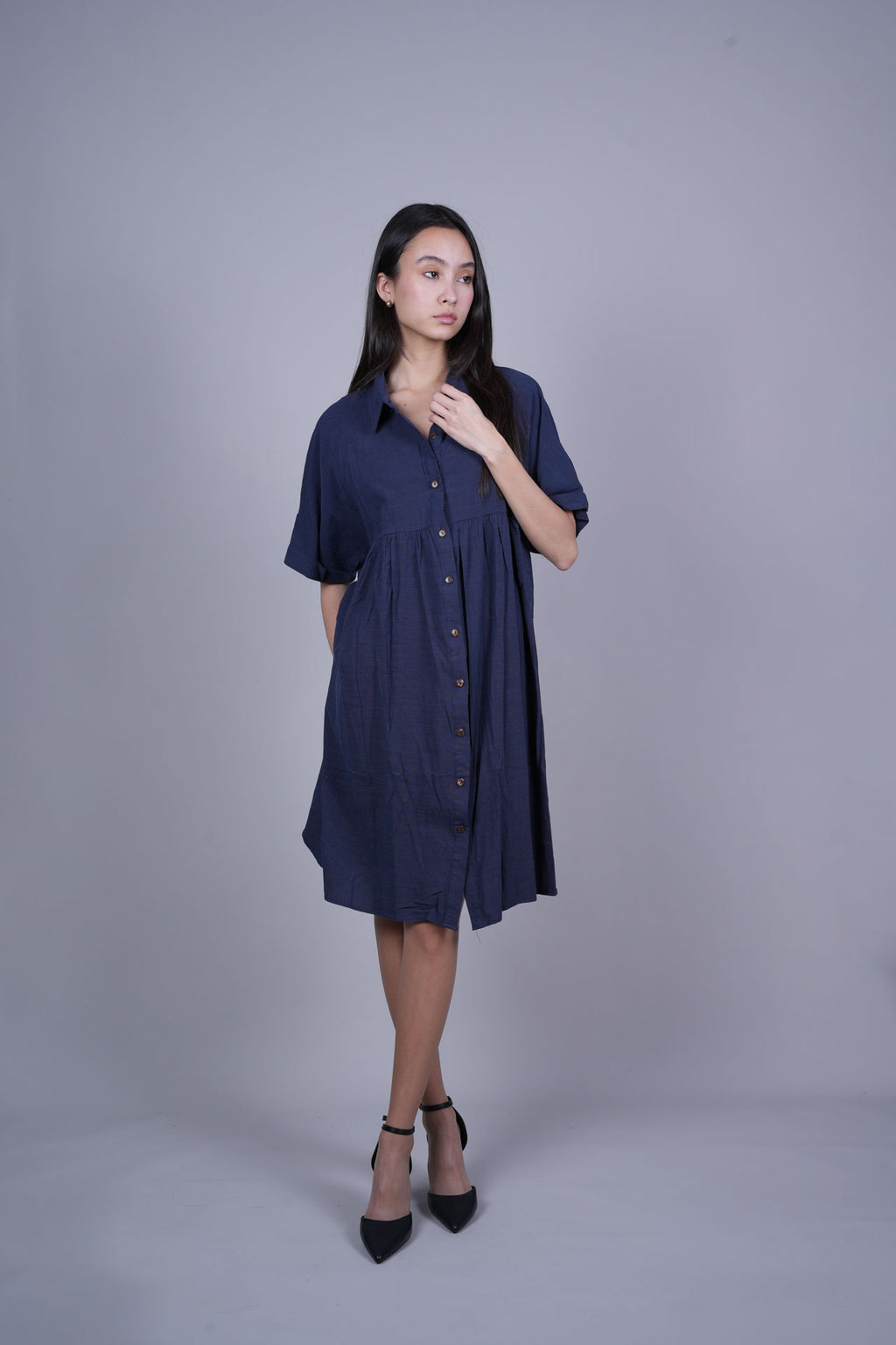 RELAXED FIT SHIRT DRESS