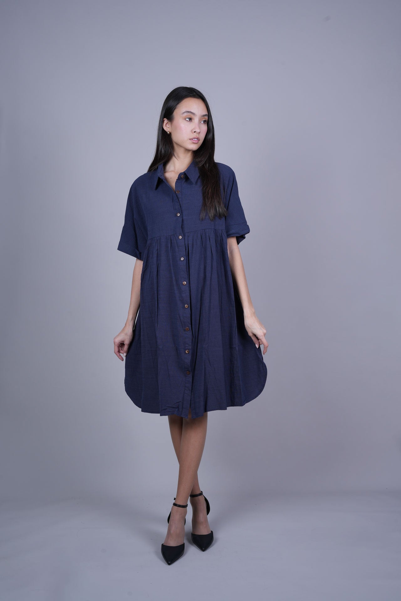 RELAXED FIT SHIRT DRESS