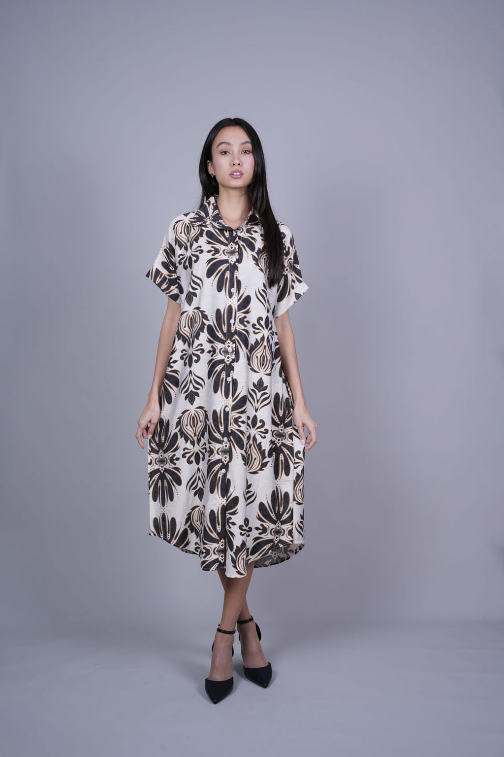 OVERSIZED RESORT SHIRT DRESS