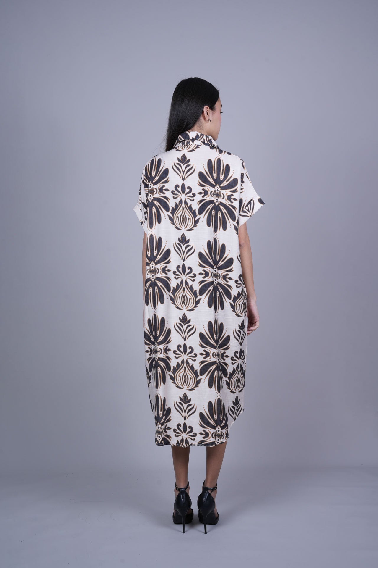 OVERSIZED RESORT SHIRT DRESS