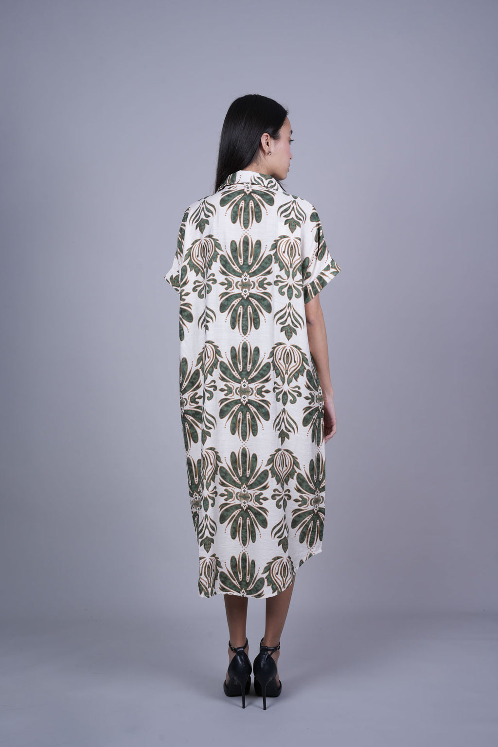 OVERSIZED RESORT SHIRT DRESS