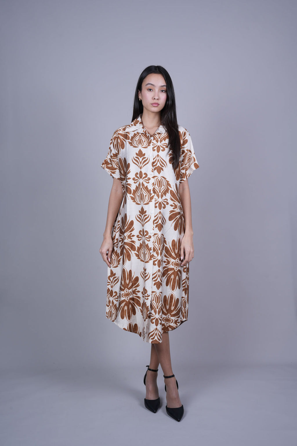OVERSIZED RESORT SHIRT DRESS