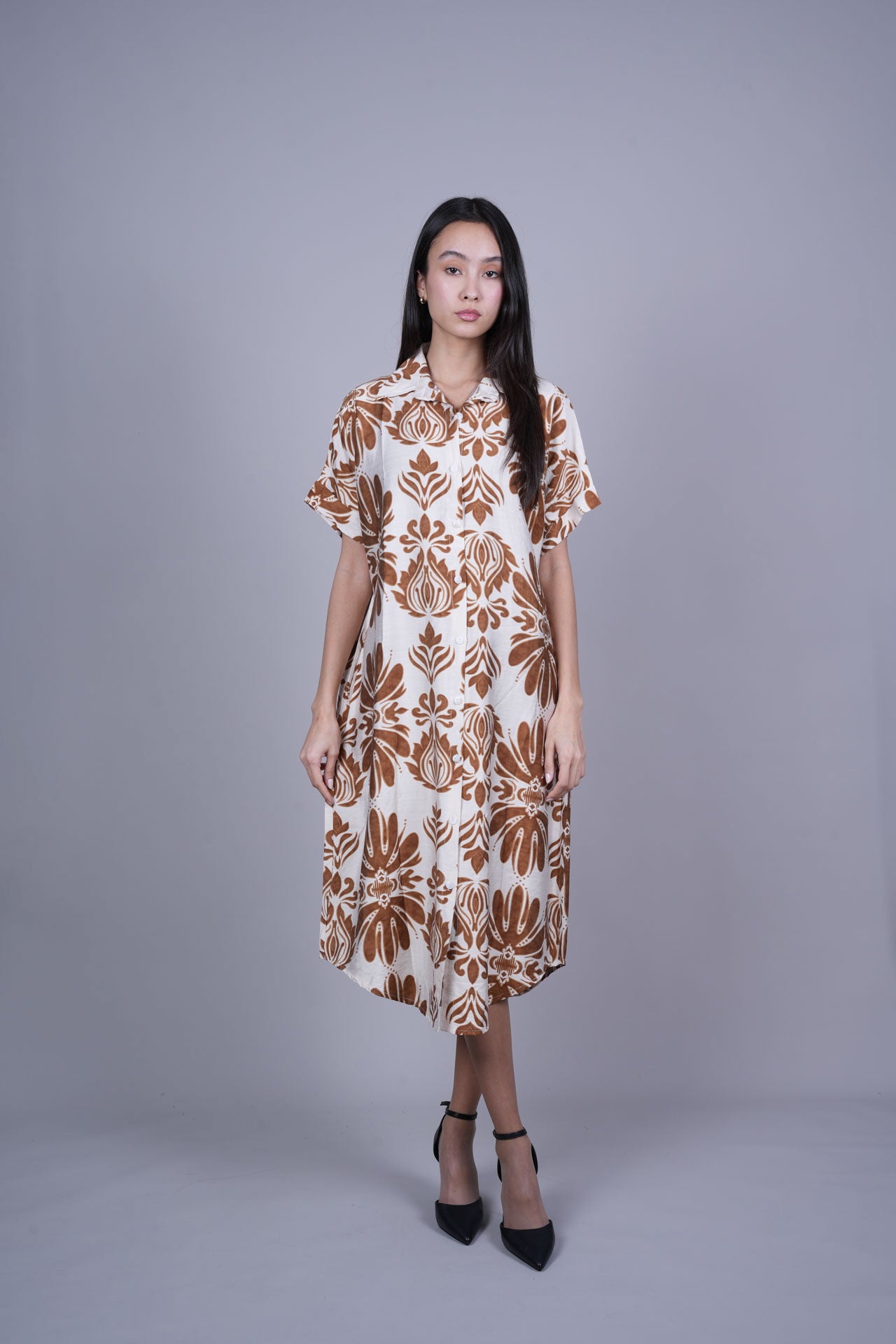 OVERSIZED RESORT SHIRT DRESS