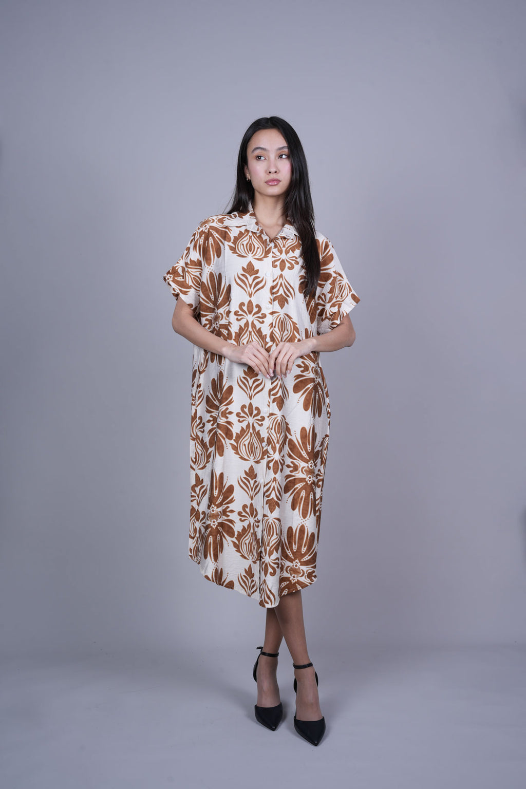 OVERSIZED RESORT SHIRT DRESS