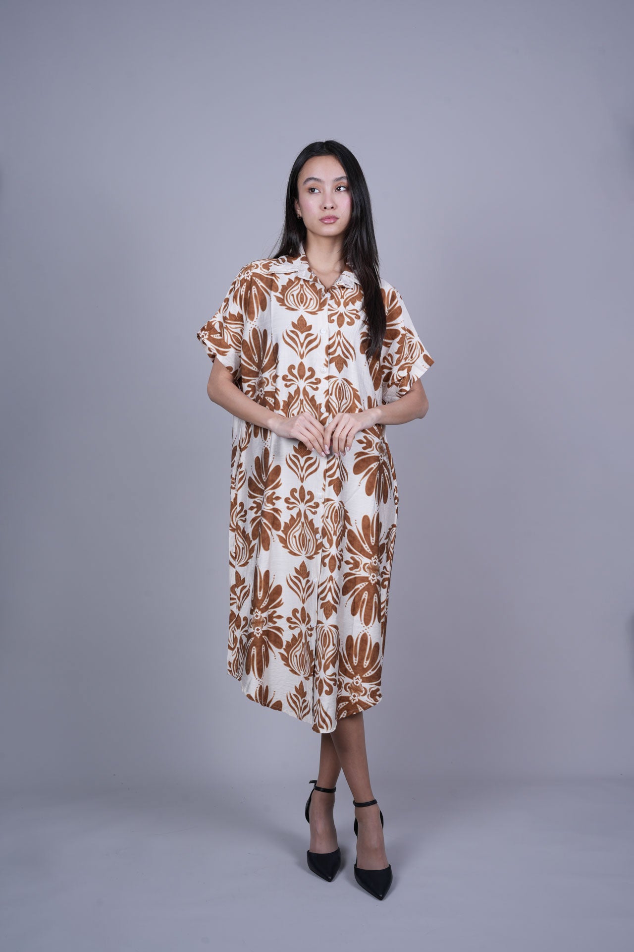 OVERSIZED RESORT SHIRT DRESS
