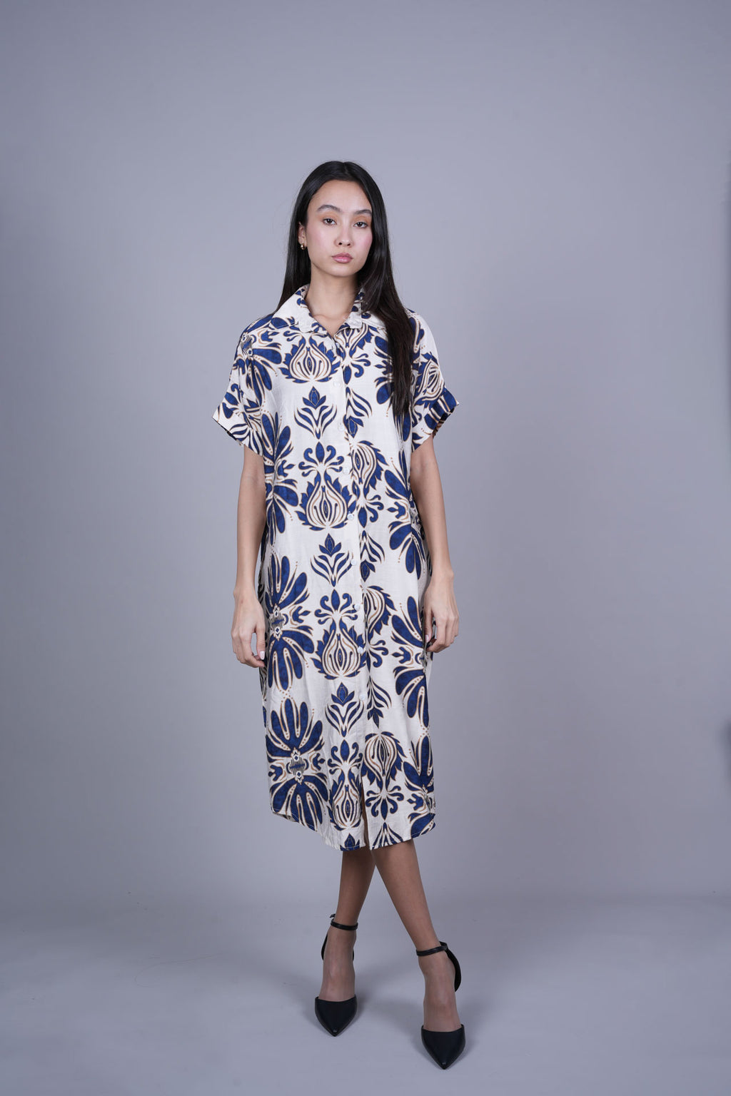 OVERSIZED RESORT SHIRT DRESS
