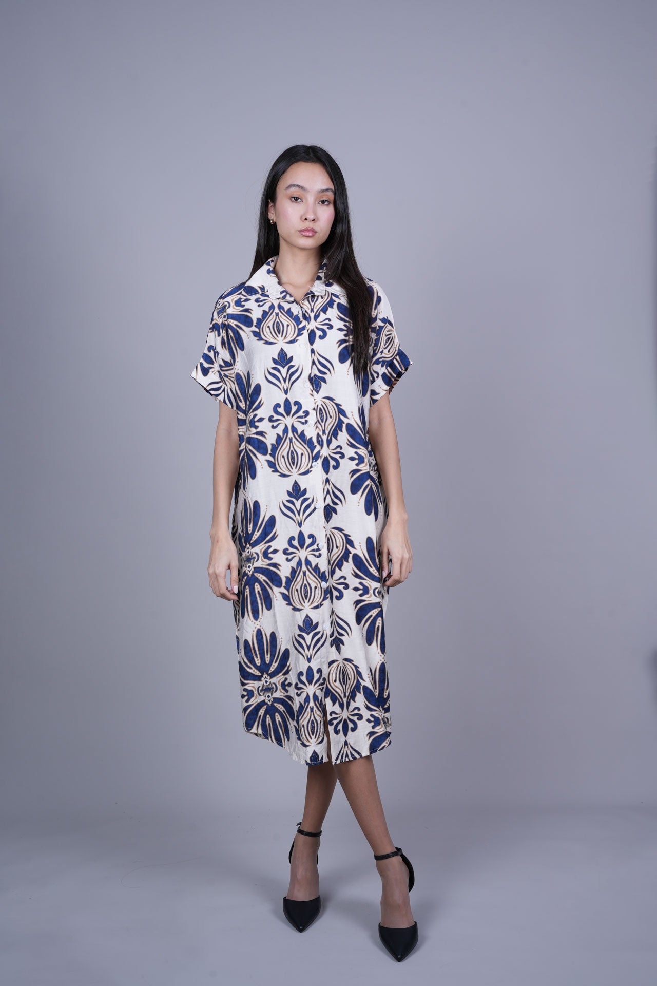 OVERSIZED RESORT SHIRT DRESS