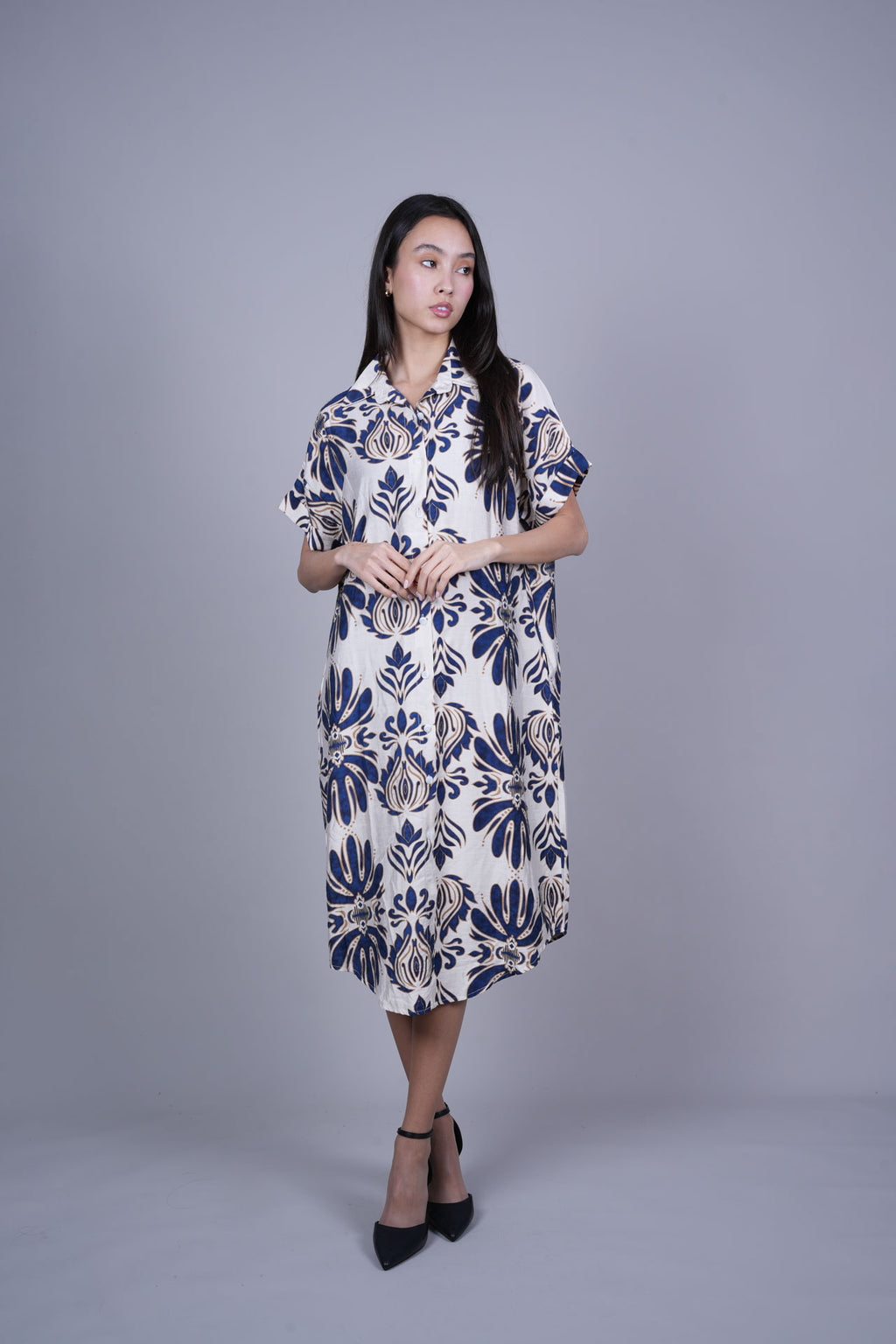 OVERSIZED RESORT SHIRT DRESS