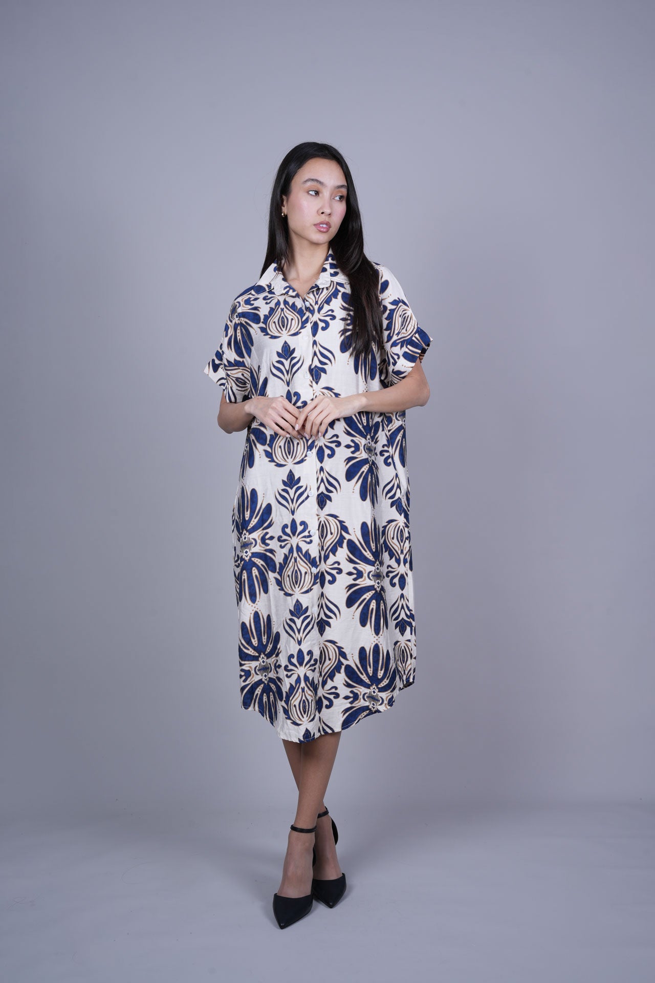OVERSIZED RESORT SHIRT DRESS