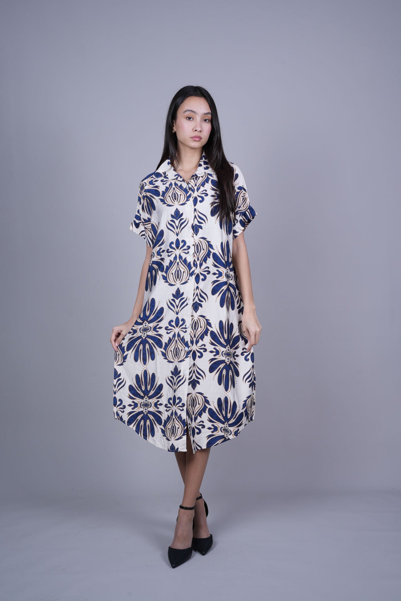 OVERSIZED RESORT SHIRT DRESS