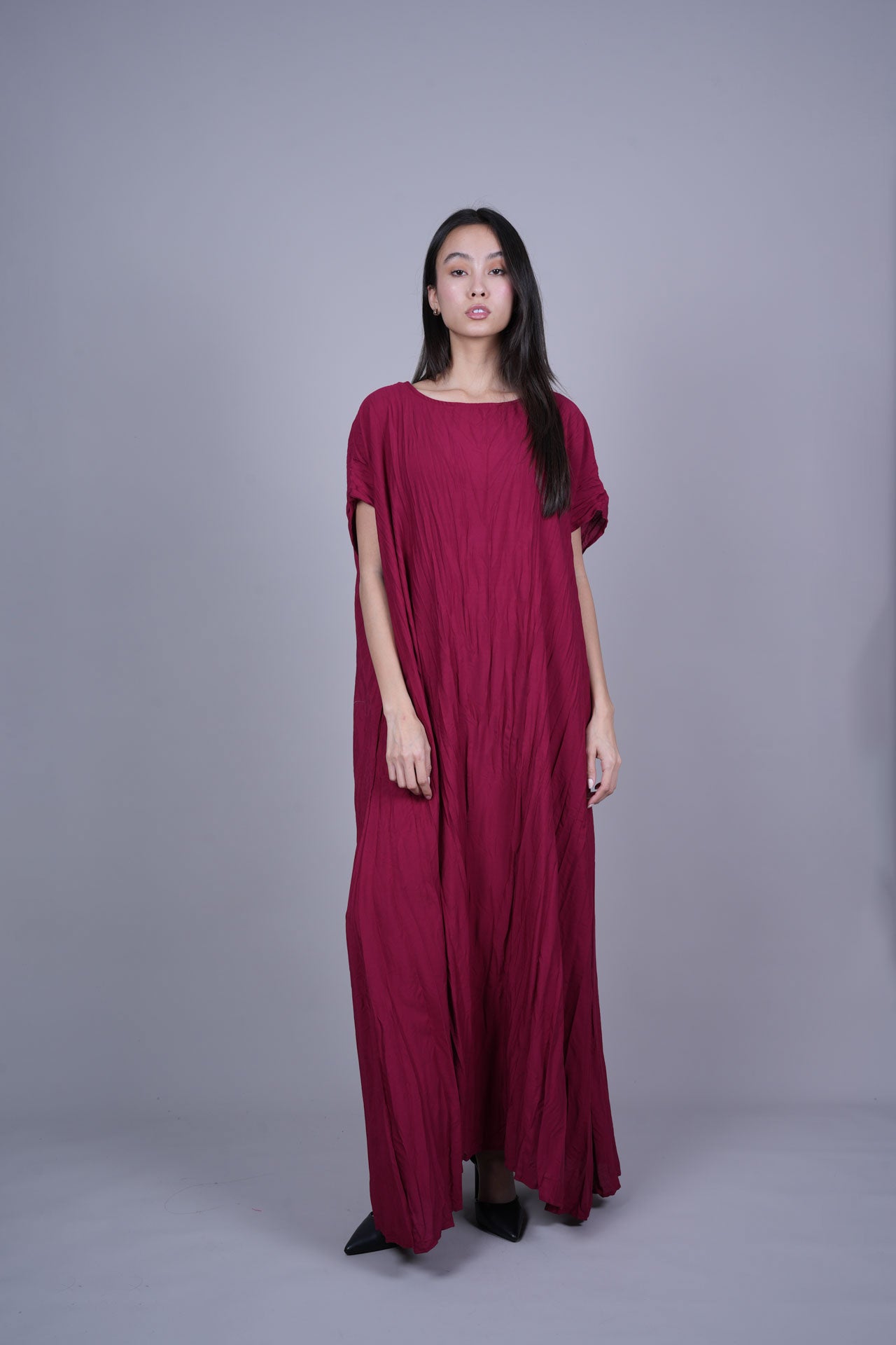FLOWY CRINKLE MAXI DRESS