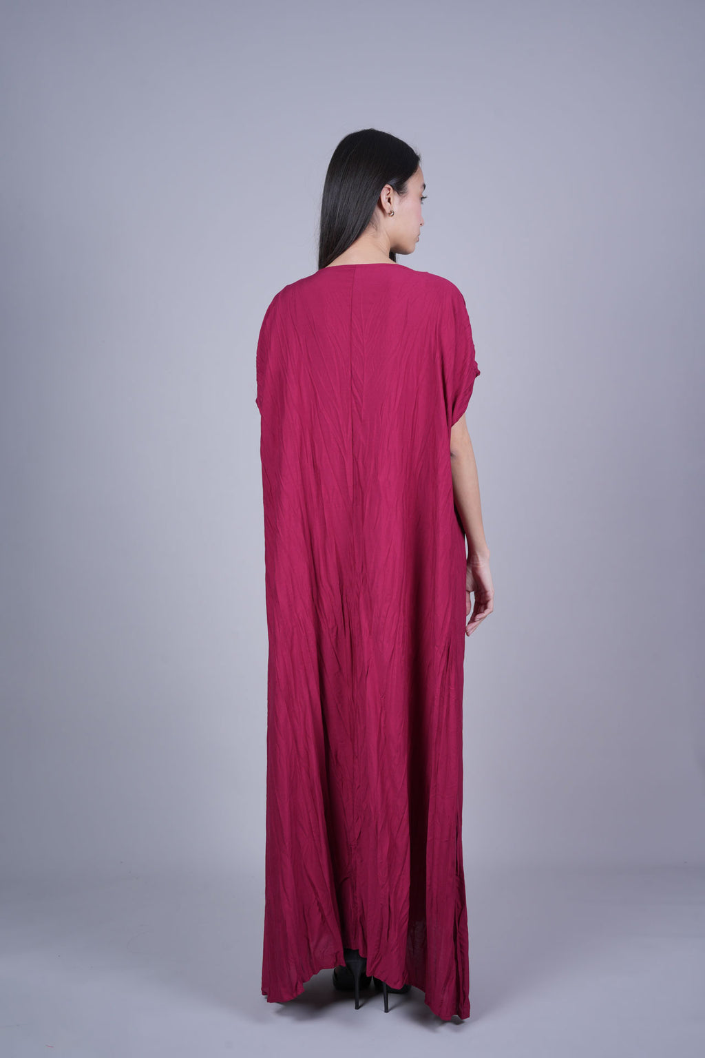 FLOWY CRINKLE MAXI DRESS