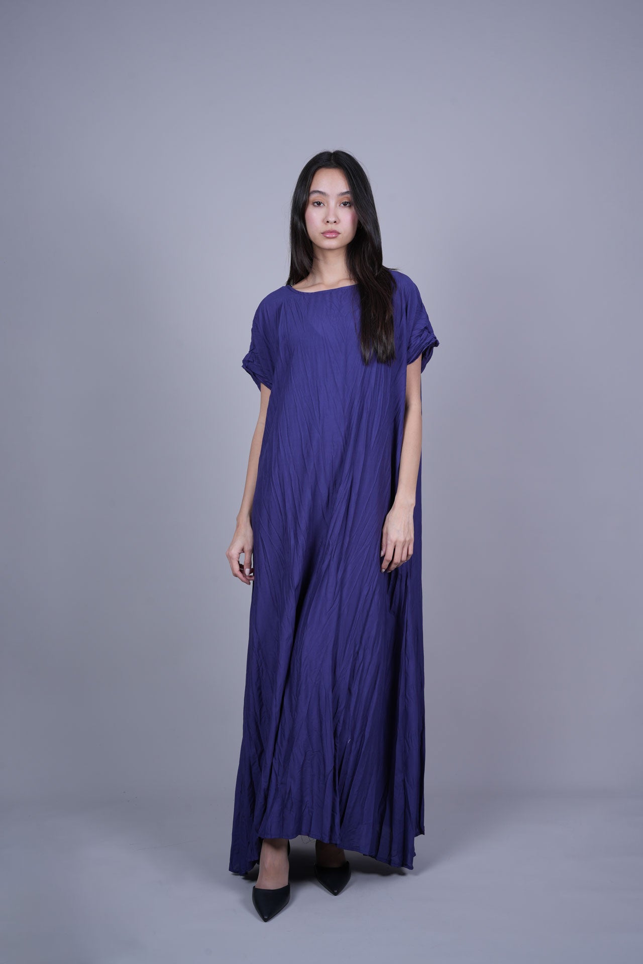 FLOWY CRINKLE MAXI DRESS
