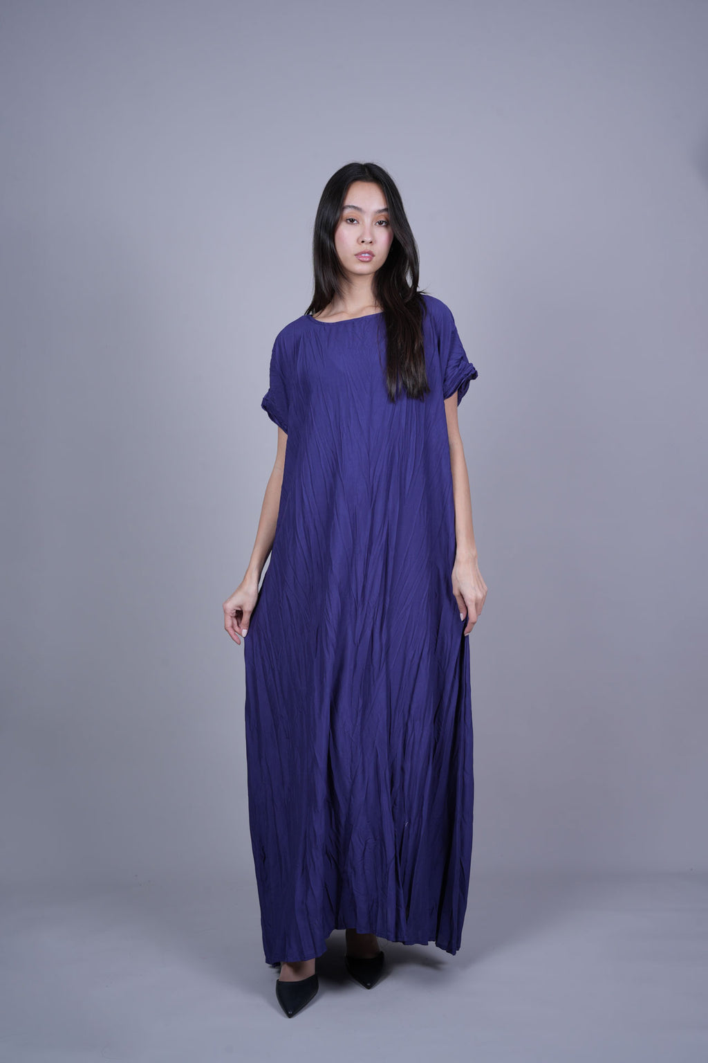 FLOWY CRINKLE MAXI DRESS