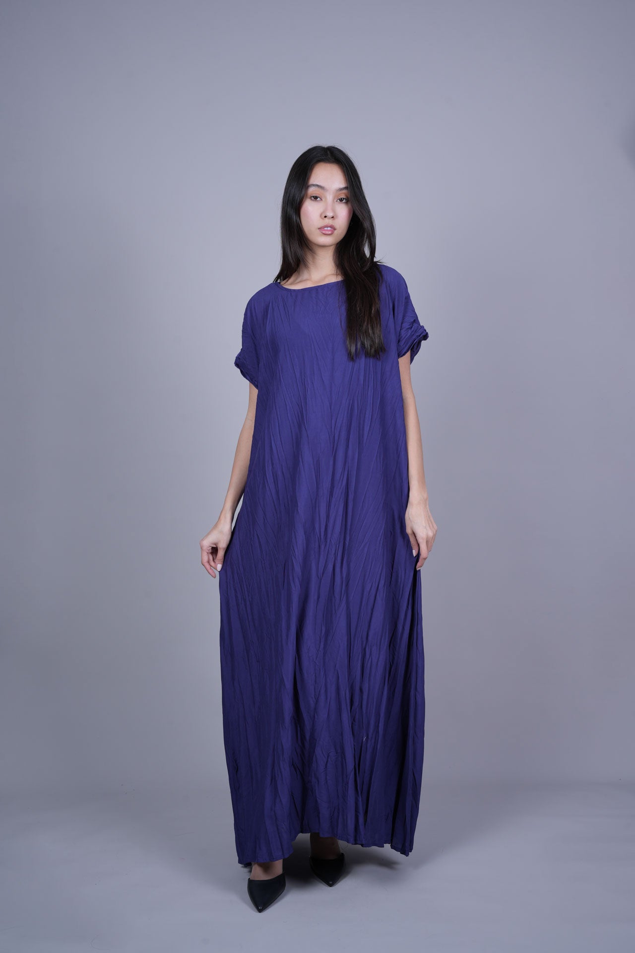 FLOWY CRINKLE MAXI DRESS