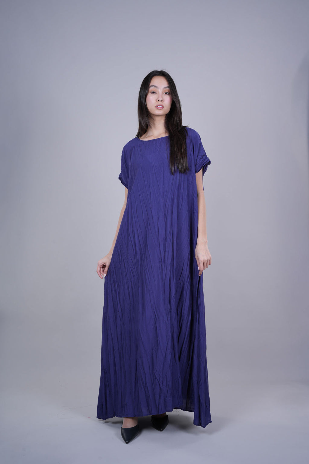 FLOWY CRINKLE MAXI DRESS