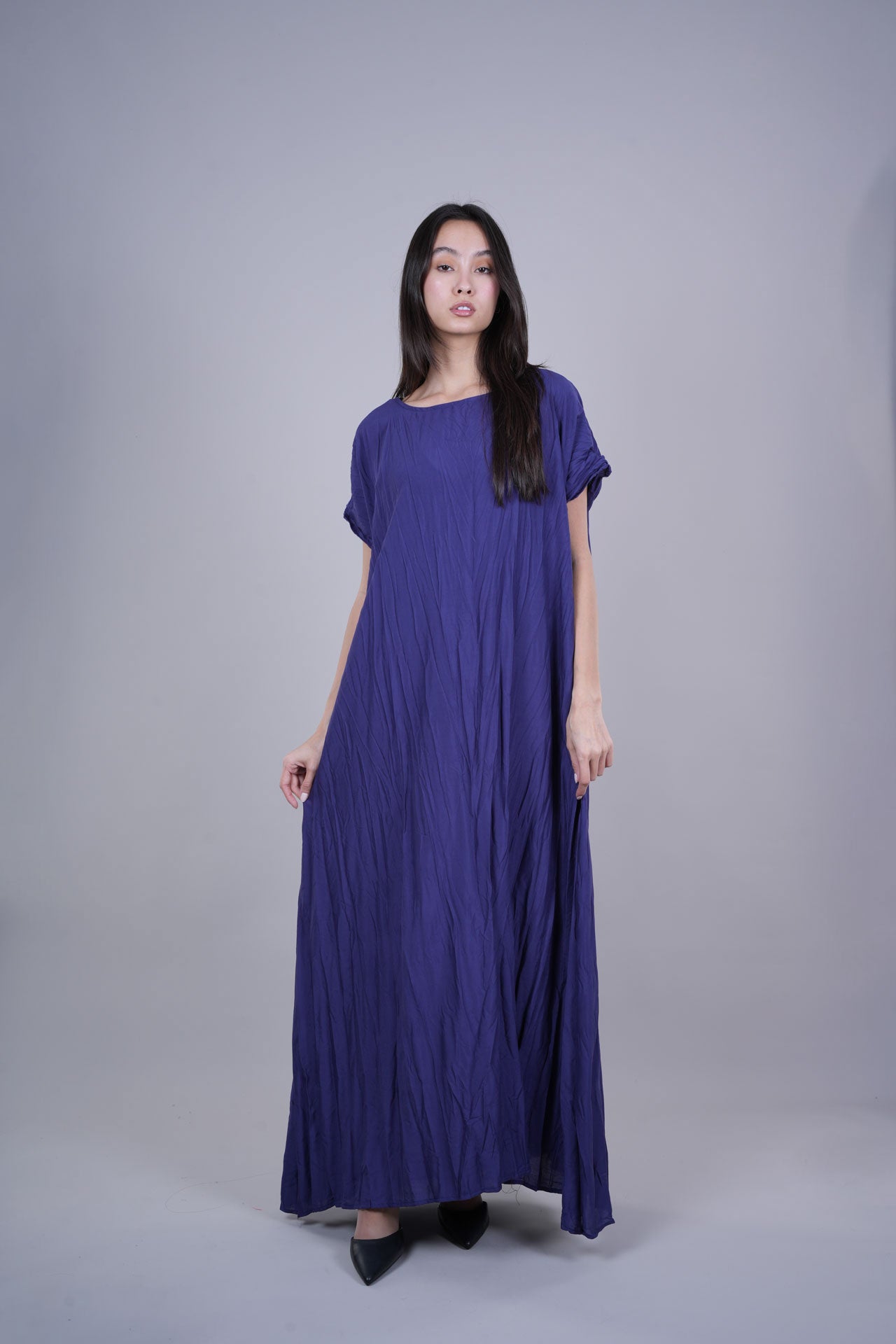 FLOWY CRINKLE MAXI DRESS