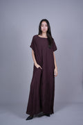 FLOWY CRINKLE MAXI DRESS