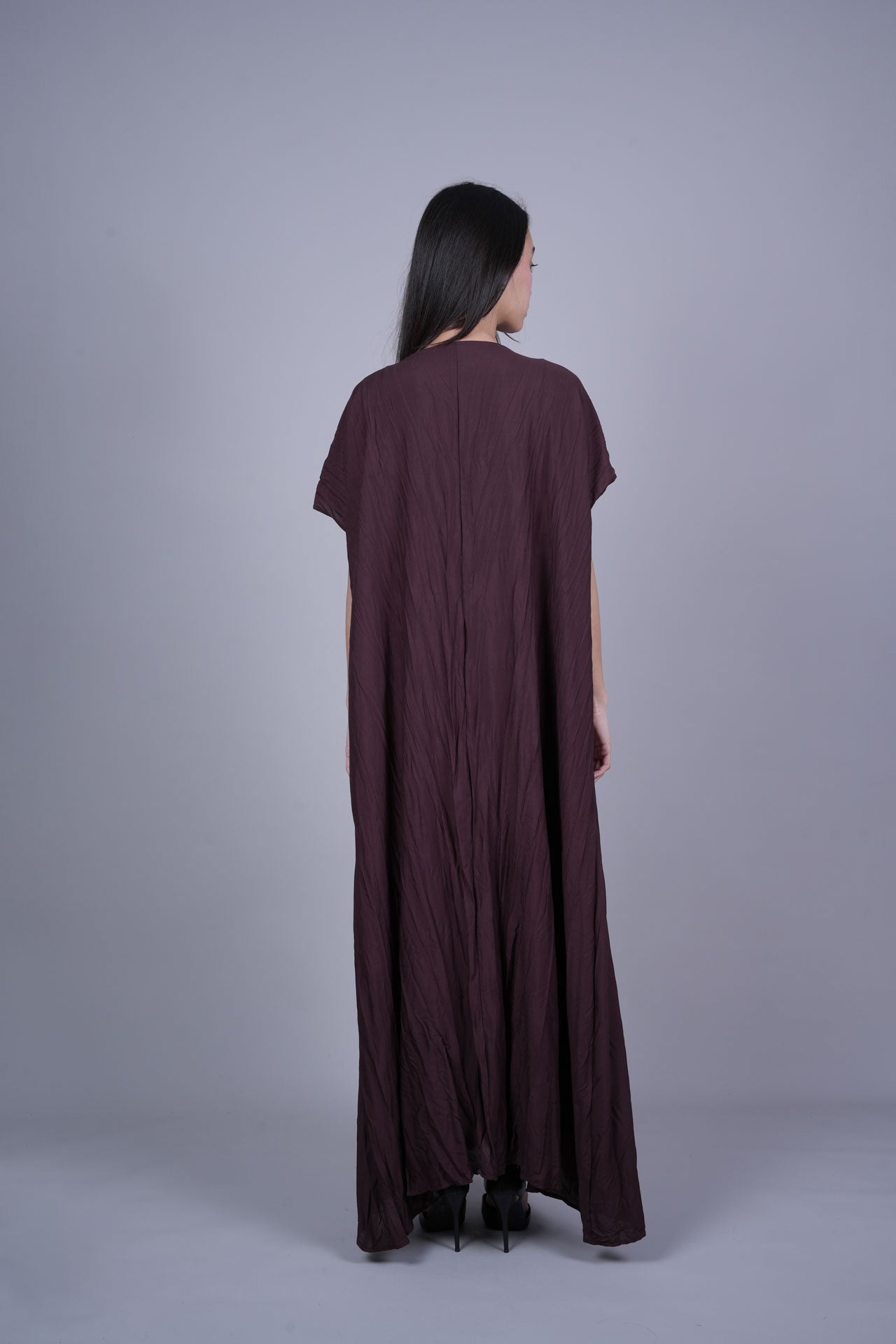 FLOWY CRINKLE MAXI DRESS