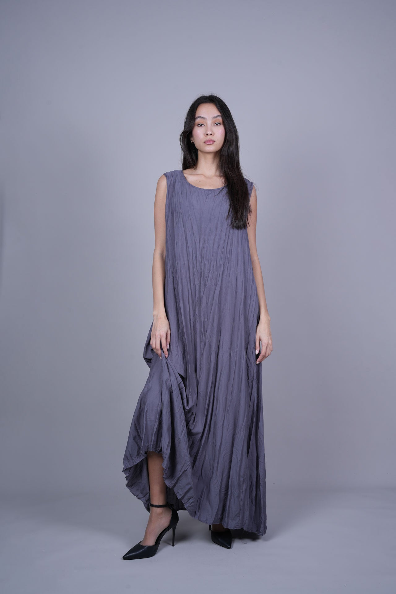 SLEEVELESS OVERSIZED MAXI DRESS – Costello SLEEVELESS OVERSIZED MAXI DRESS – Costello