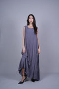 SLEEVELESS OVERSIZED MAXI DRESS