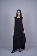 SLEEVELESS OVERSIZED MAXI DRESS