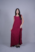 SLEEVELESS OVERSIZED MAXI DRESS