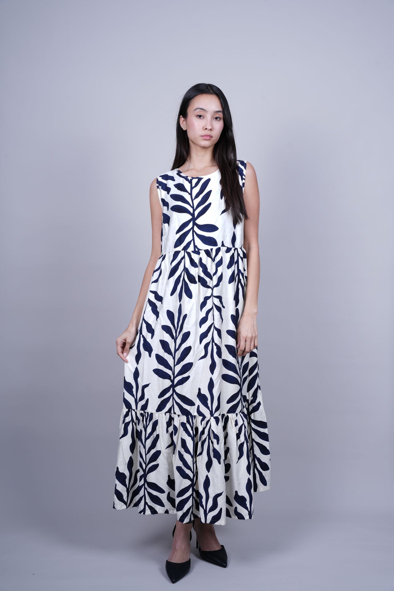 BOTANICAL PRINT MAXI DRESS