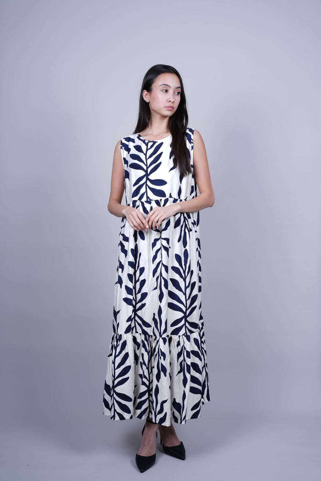 BOTANICAL PRINT MAXI DRESS