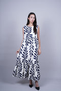 BOTANICAL PRINT MAXI DRESS