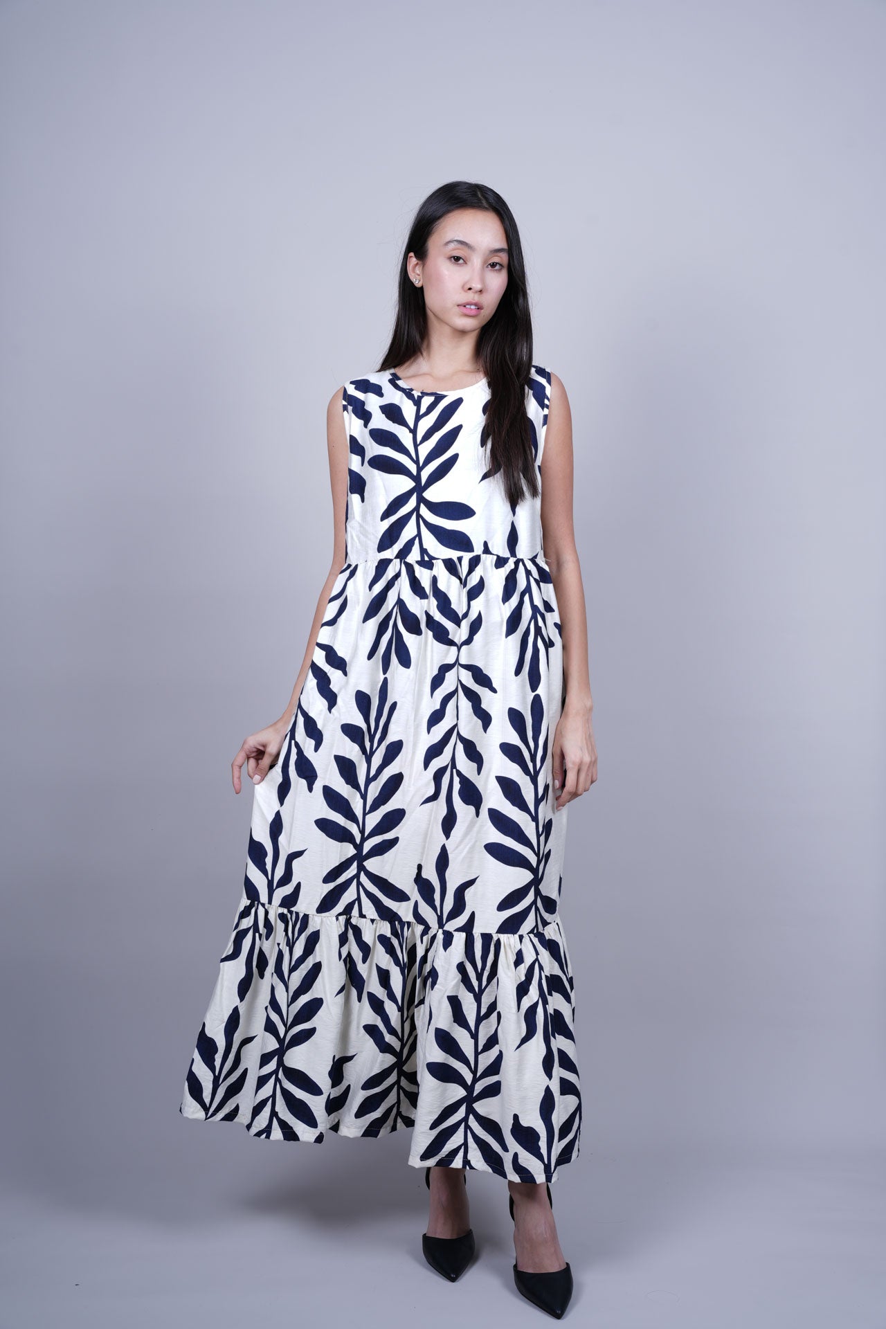 BOTANICAL PRINT MAXI DRESS