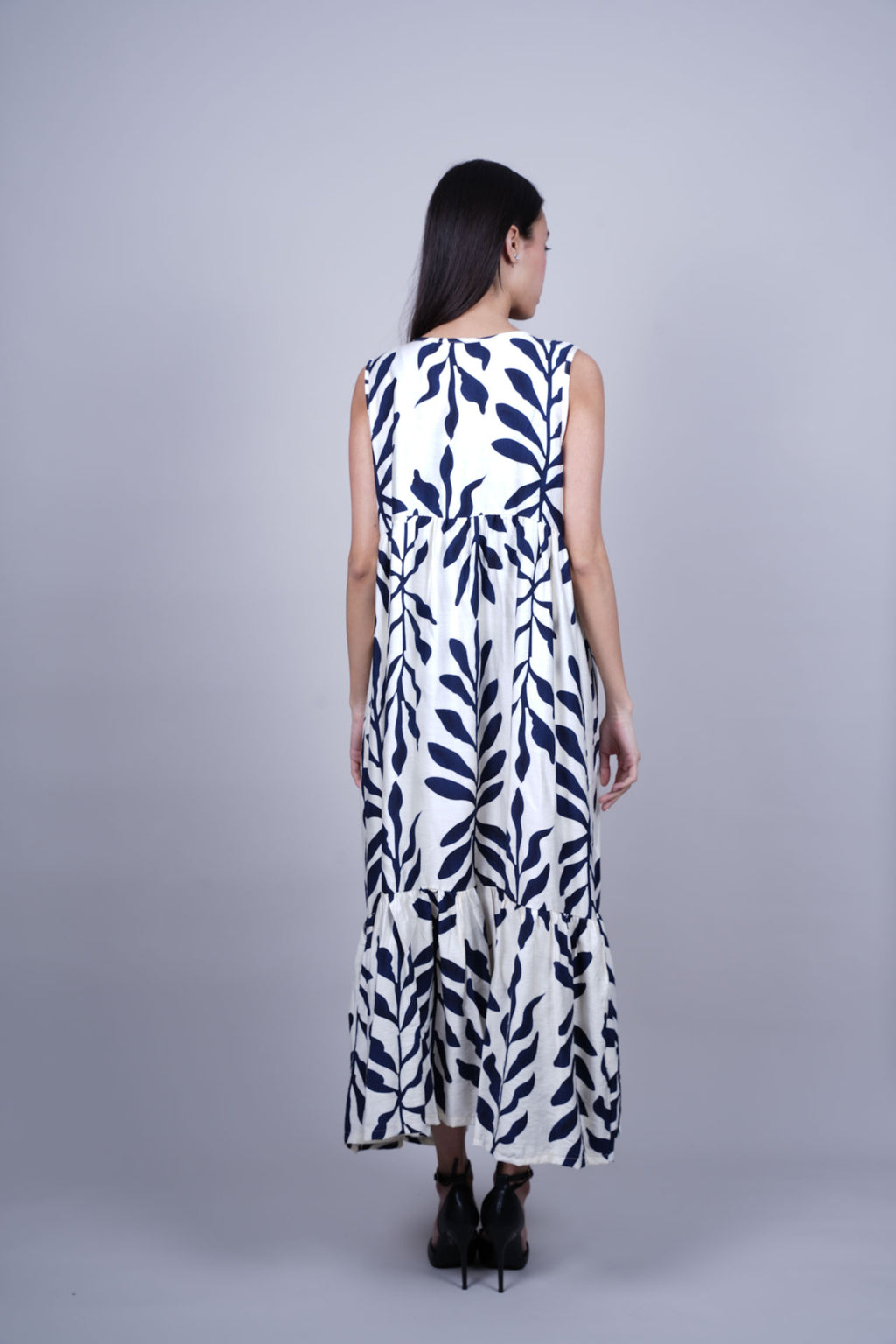 BOTANICAL PRINT MAXI DRESS