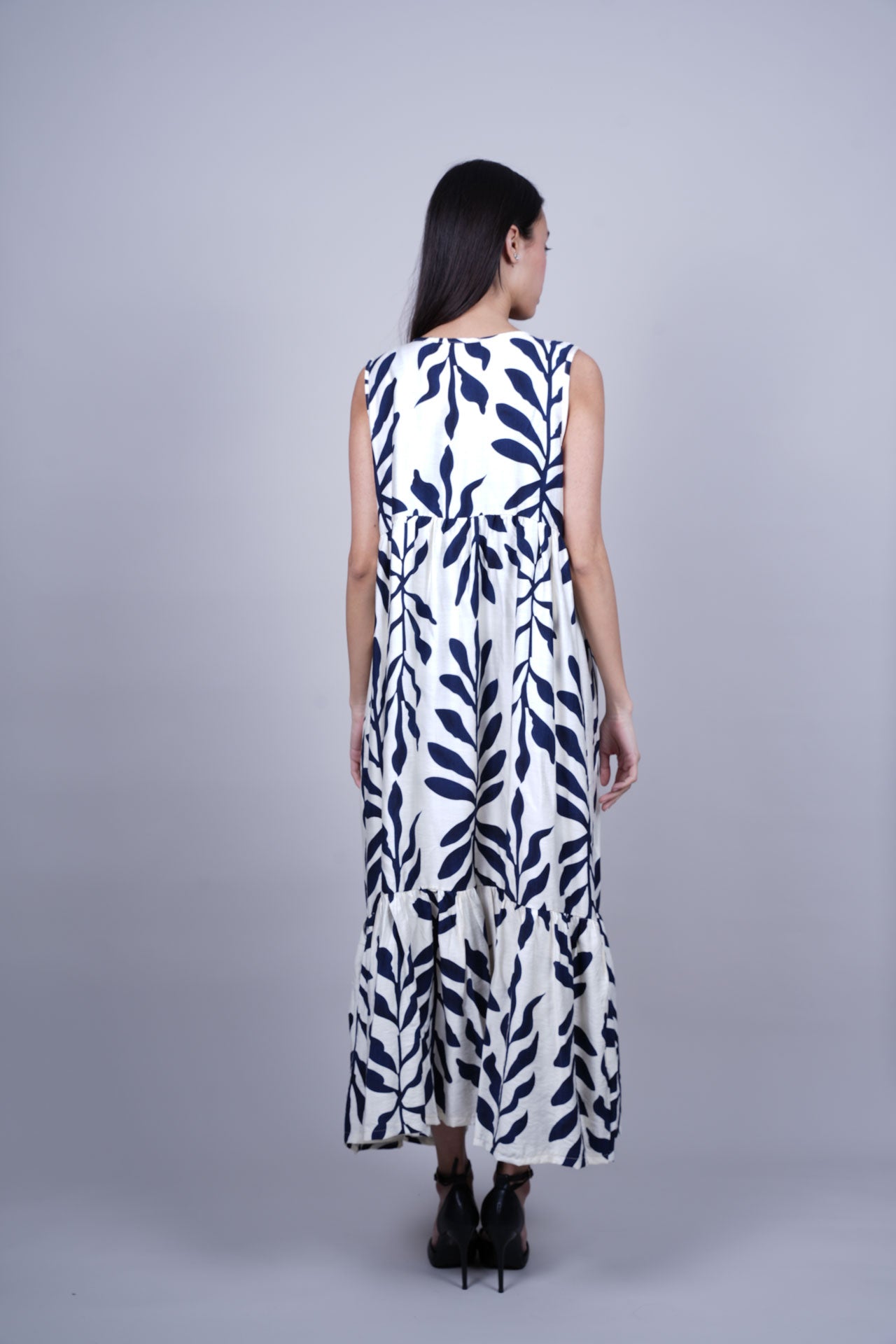 BOTANICAL PRINT MAXI DRESS