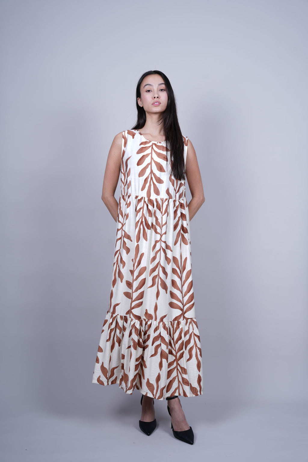 BOTANICAL PRINT MAXI DRESS